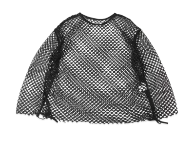 atmos pink Nagasode Mesh Tops "Black"