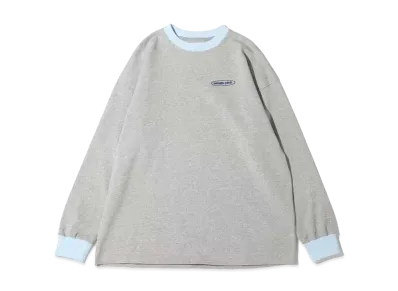 atmos pink Silicone Patch High Shoku Long Tee "Gray"