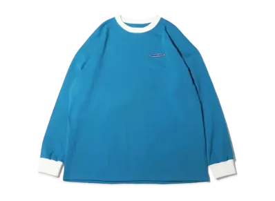 atmos pink Silicone Patch High Shoku Long Tee "Blue"