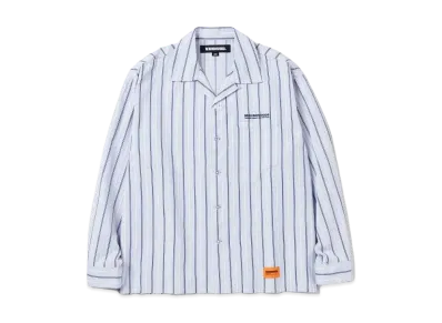 NEIGHBORHOOD Stripe Work Shirt LS "Gray"