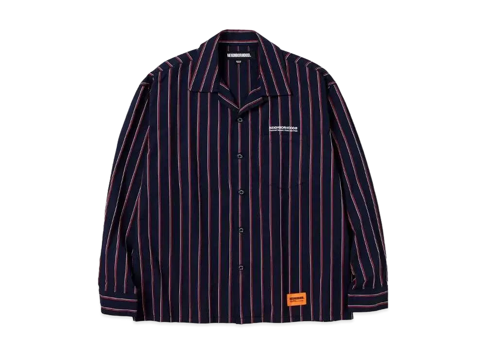 NEIGHBORHOOD Stripe Work Shirt LS "Navy"