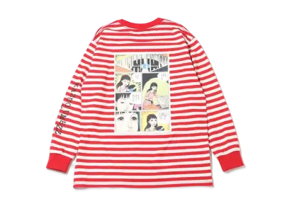atmos pink x Kazuo Umez Border Manga Long Sleeve Tee "Mix"