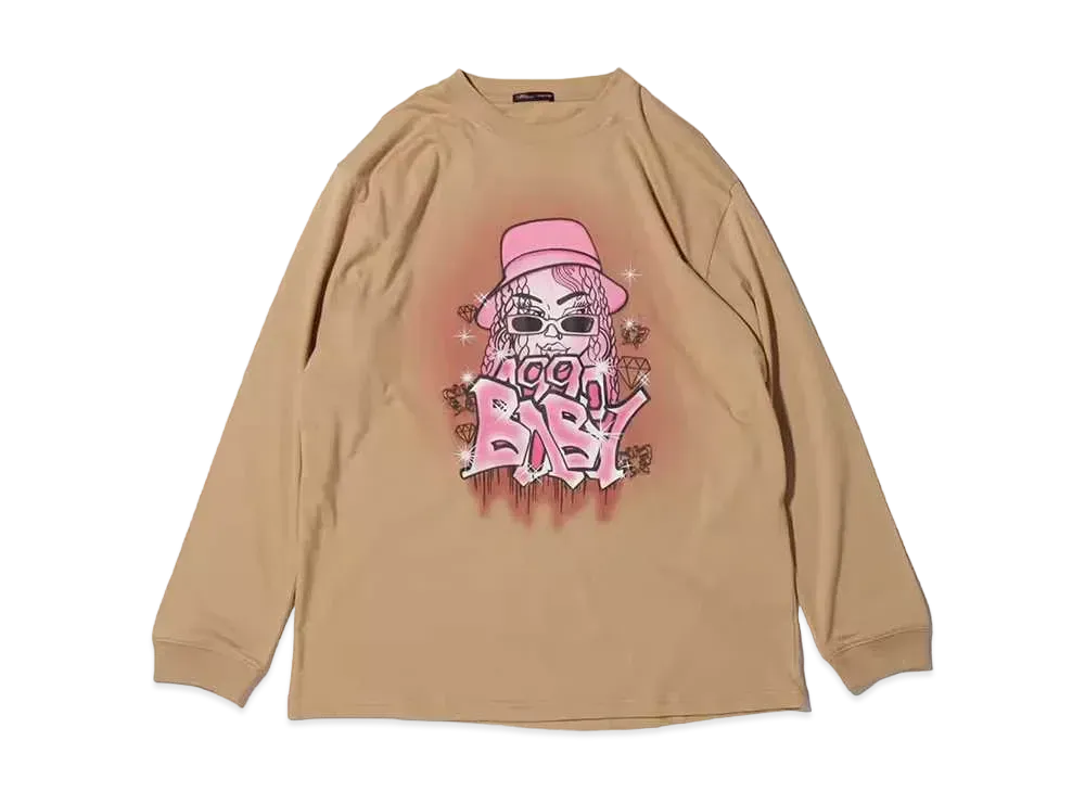 atmos pink x Riehata Graphic Art Ronty "Beige"