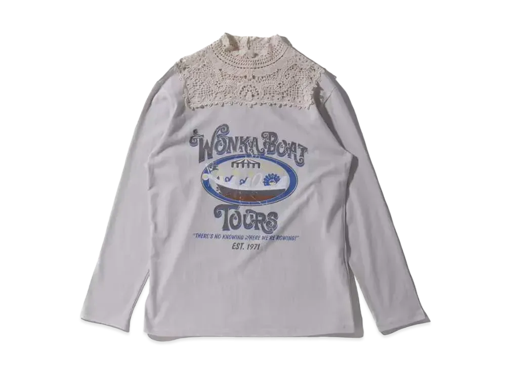 atmos pink Necklace Kirikae Print Tops TX "Off White"