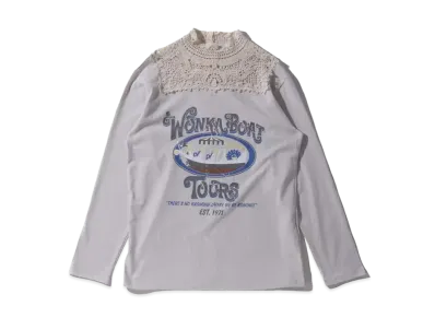 atmos pink Necklace Kirikae Print Tops TX "Off White"