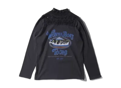 atmos pink Necklace Kirikae Print Tops TX "Black"