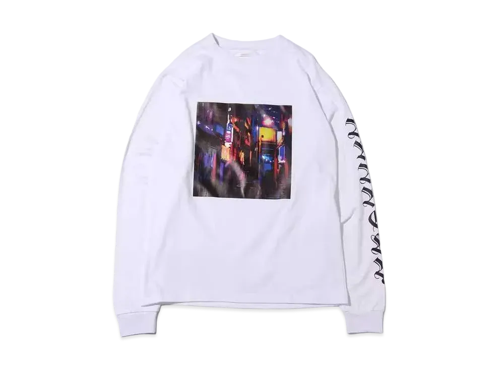 atmos pink x Otayuuri Neon Photo Print Long Tee "White"