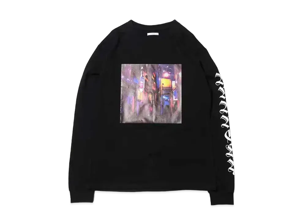 atmos pink x Otayuuri Neon Photo Print Long Tee "Black"