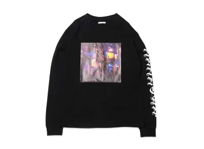 atmos pink x Otayuuri Neon Photo Print Long Tee "Black"