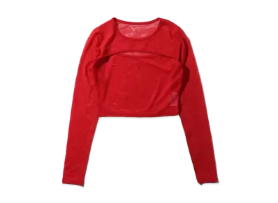 atmos pink Mesh Layered Mini Tops TX "Red"