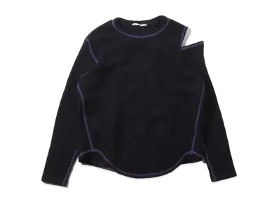 atmos pink Ring-Drost Waffle-Cut Tops "Black"