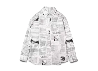 atmos pink Printed Setup Shirt "News"