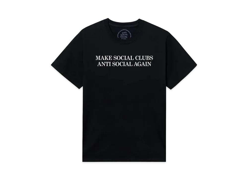 ANTI SOCIAL SOCIAL CLUB Double Hate Tee "Black"