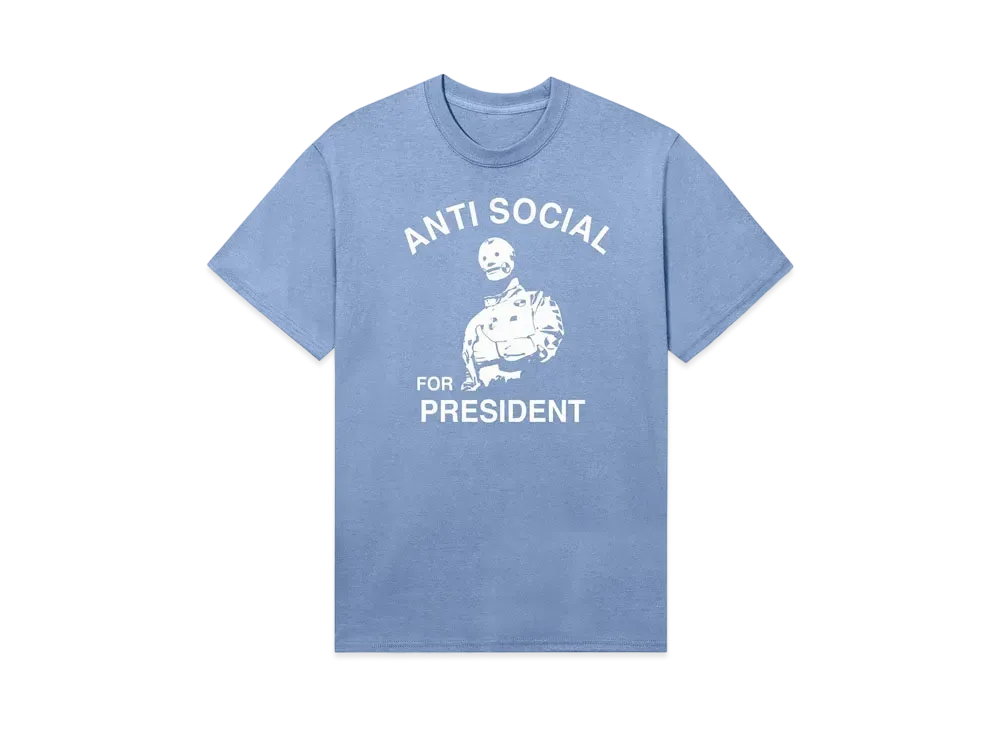 ANTI SOCIAL SOCIAL CLUB Anti Social 4 Prez Tee "Light Blue"