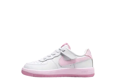 Nike PS Force 1 Low EasyOn "White/Elemental Pink/Pink Foam"
