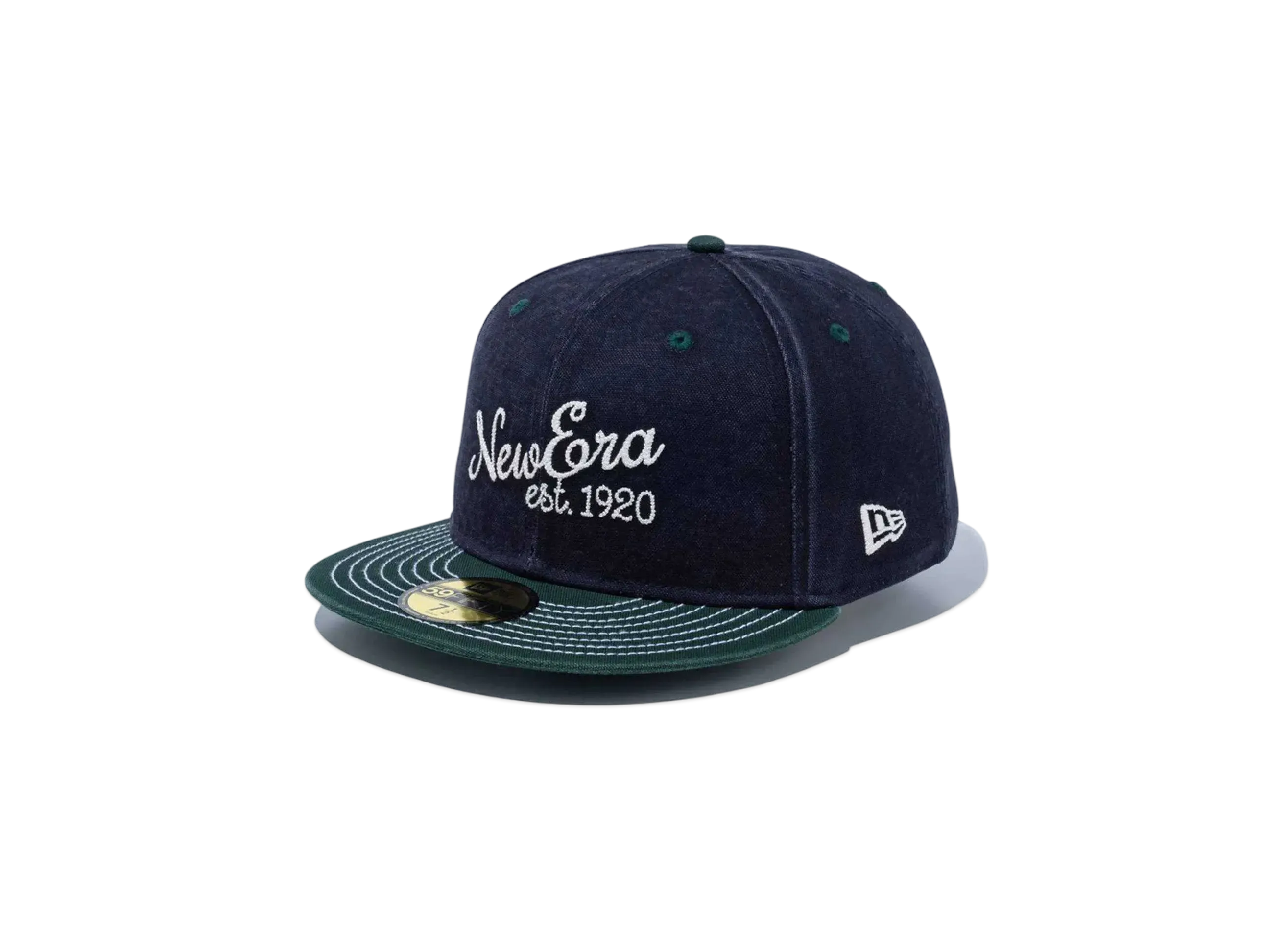 NEW ERA 59Fifty Duck Canvas 2-Tone "Navy/Dark Green"