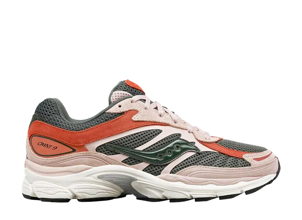 サッカニー プログリッド オムニ9 "ダストピンク/グリーン"