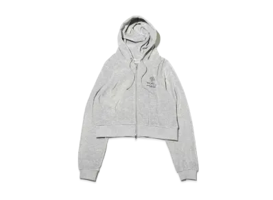 atmos pink Short Length Velor Hoodie "Gray"