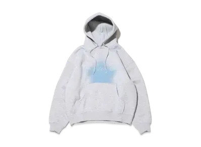 atmos pink Spray Print Hoodie "Gray"