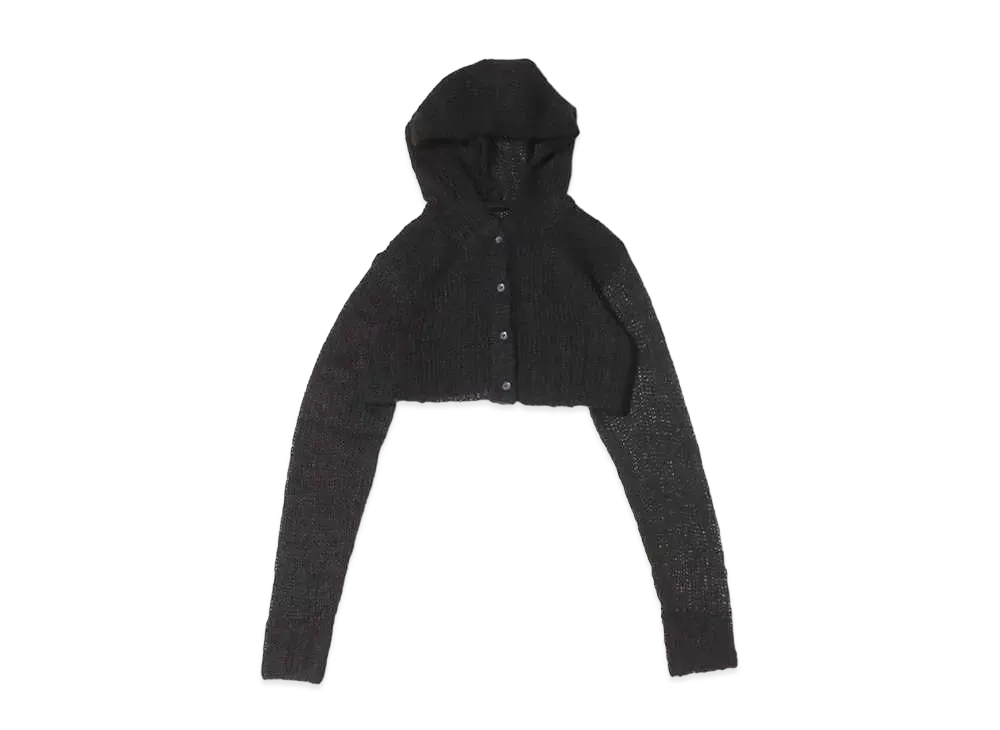 atmos pink Sukasiami Short Hoodie "Black"