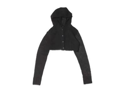 atmos pink Sukasiami Short Hoodie "Black"