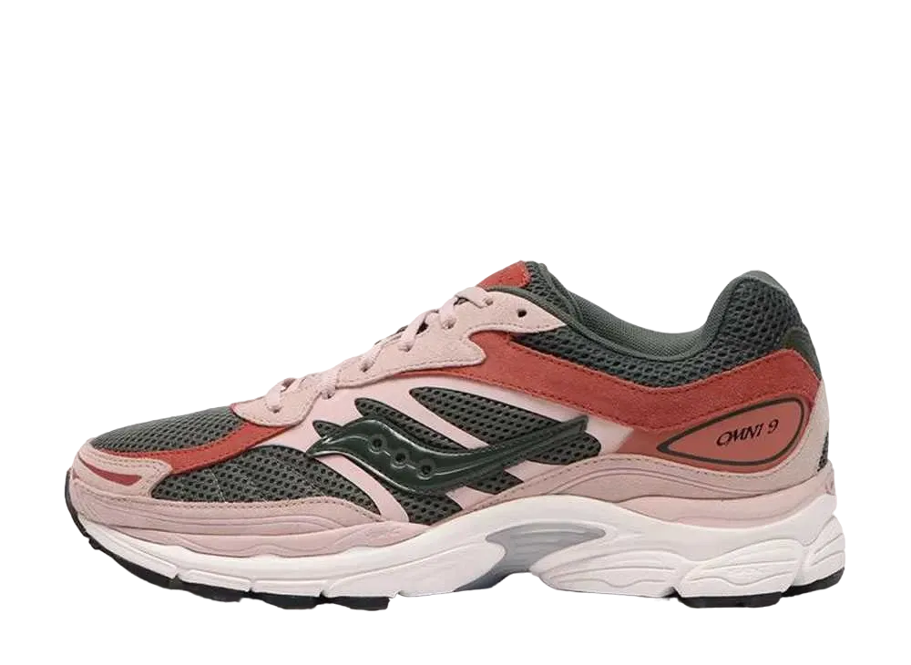 サッカニー プログリッド オムニ9 プレミアム "ダストピンク/グリーン"