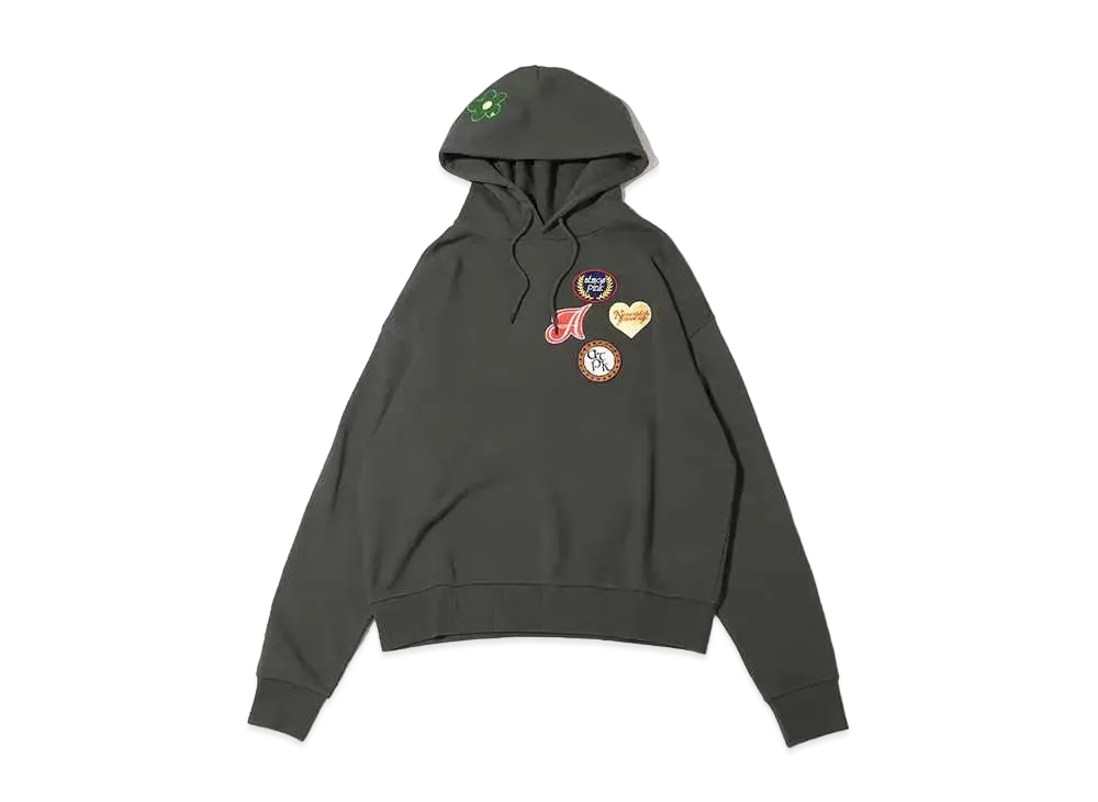 atmos pink Patch Big Hoodie "Khaki"