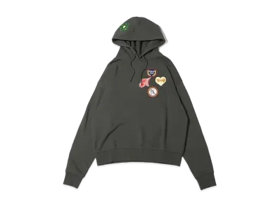 atmos pink Patch Big Hoodie "Khaki"