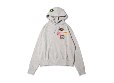 atmos pink Patch Big Hoodie "Gray"