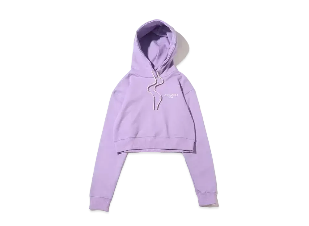 atmos pink x Lift Short Length Logo Hoodie "Purple"