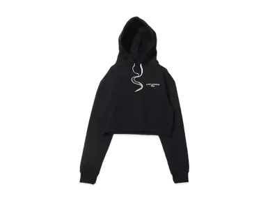 atmos pink x Lift Short Length Logo Hoodie "Black"