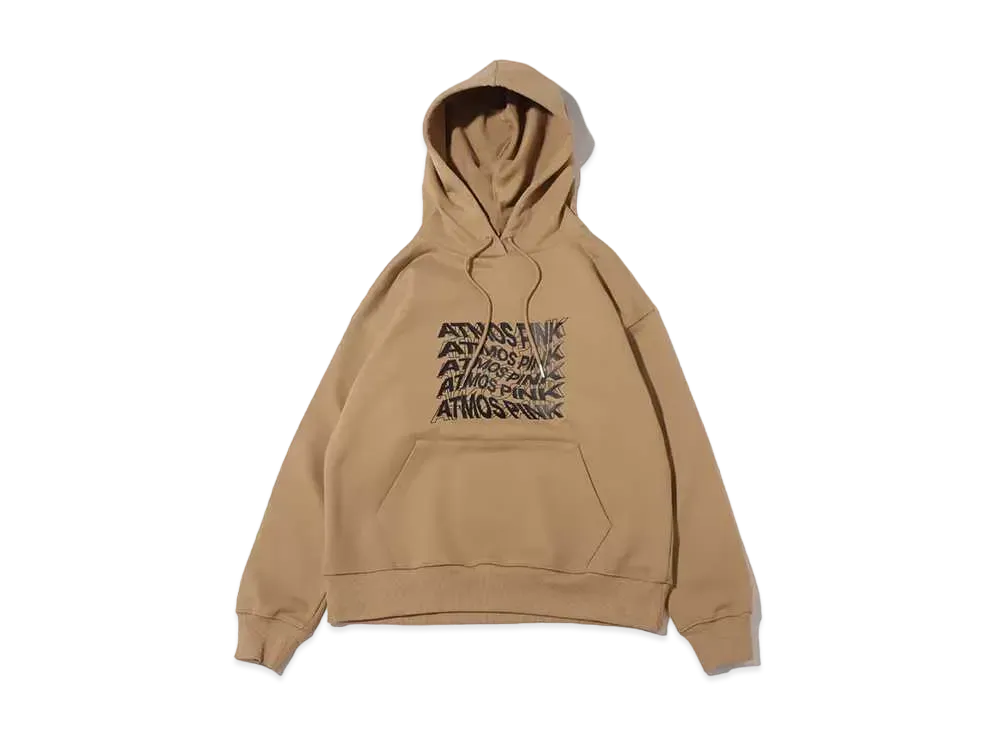 atmos pink Graphic Logo Hoodie "Beige"
