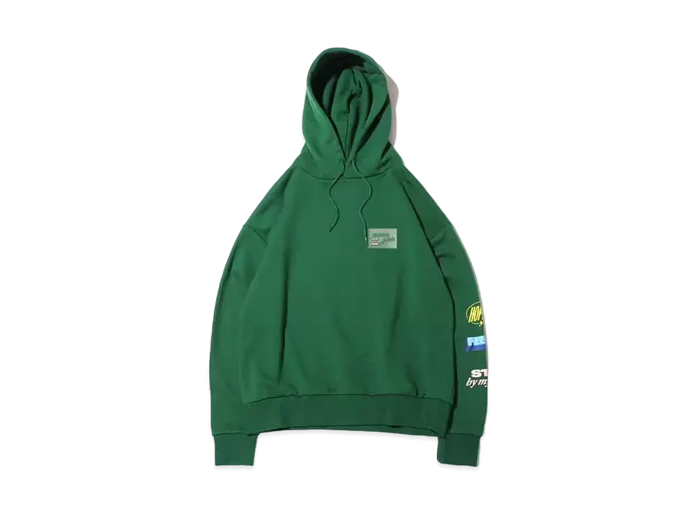 atmos pink Graphic Print Hoodie "Green"