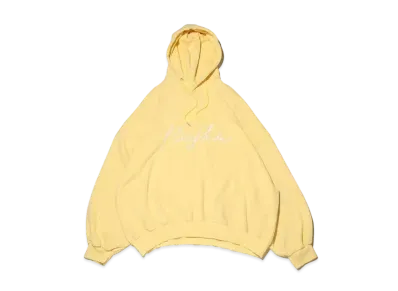 atmos pink Riehata Embroidered Logo Hoodie "Yellow"