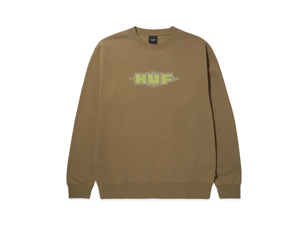 HUF Fall 24 Quality Crewneck "Mud"