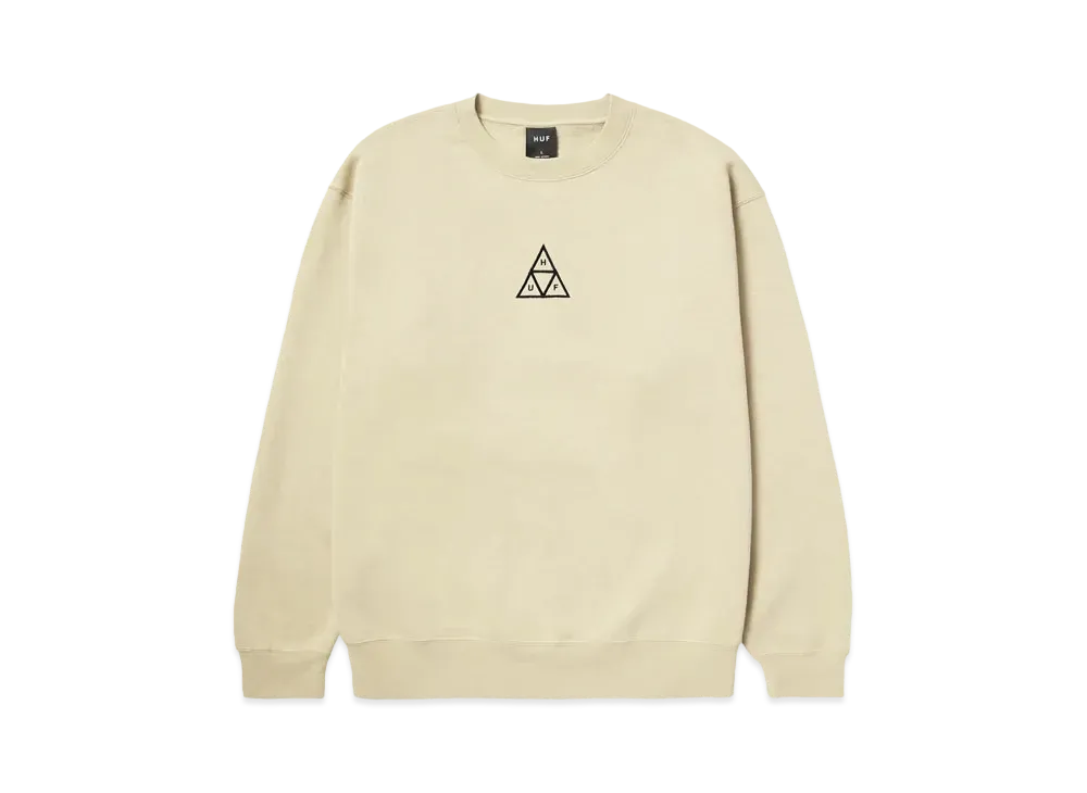 HUF Set Triple Triangle Crewneck "Stone"