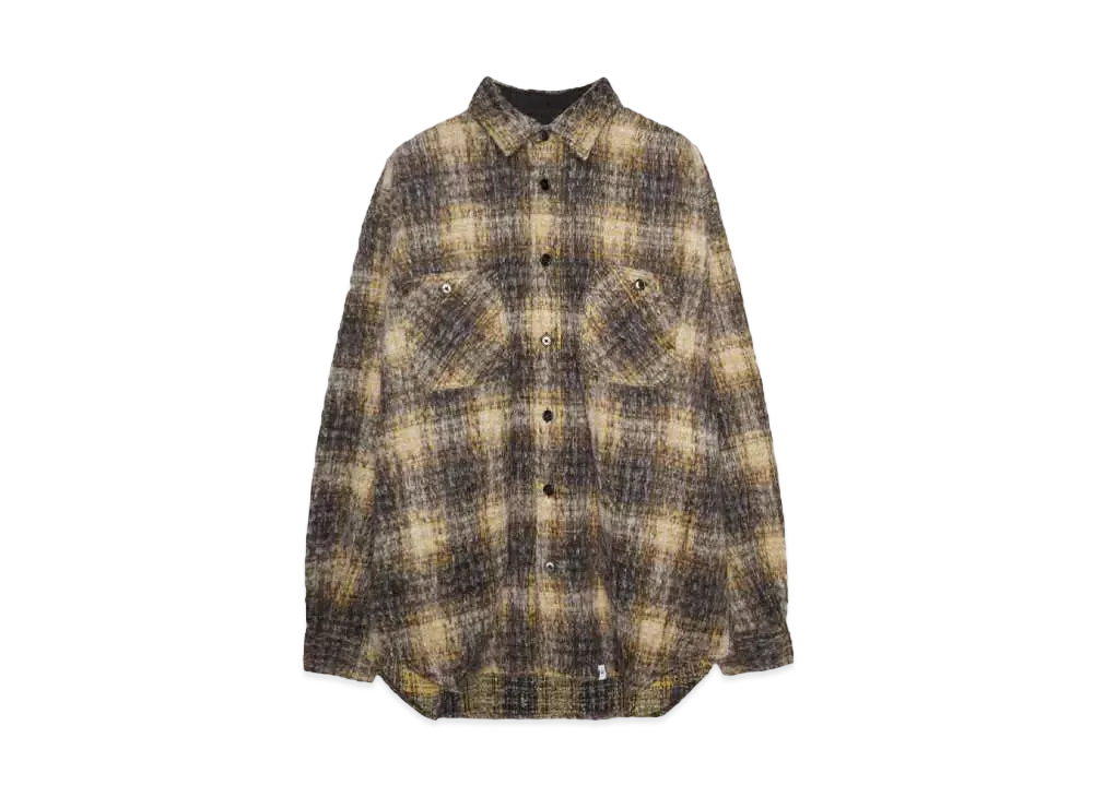 Bedwin & the heartbreakers L/S WOOL BIG SHIRT "BILLY" "YELLOW"