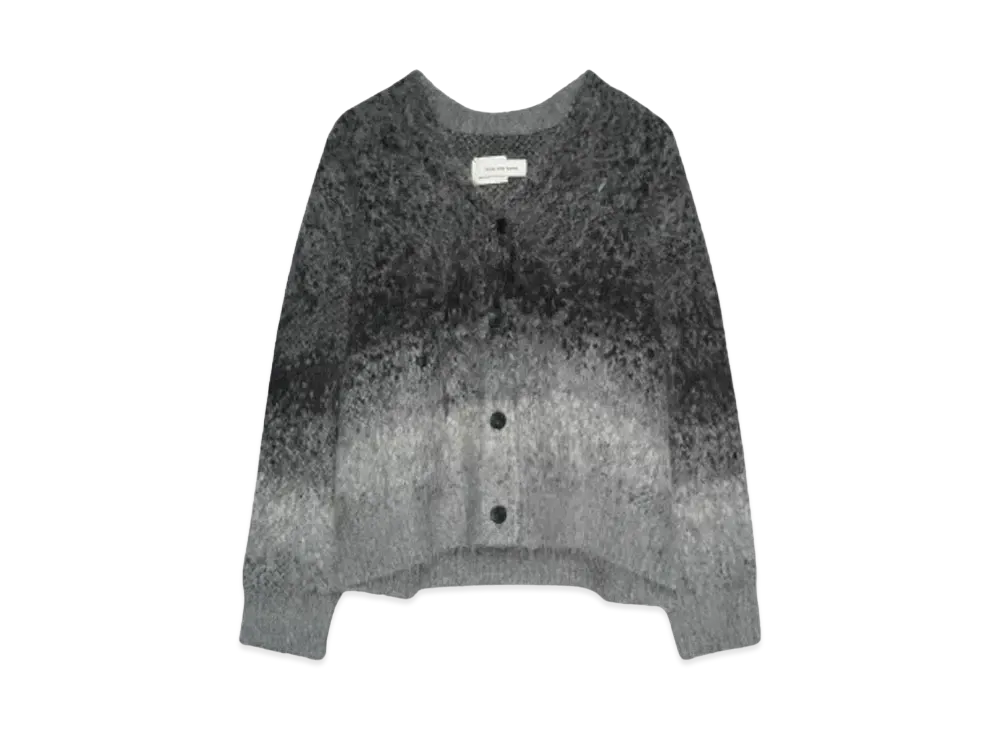 Feng Chen Wang GRADIENT CABLE CARDIGAN "BLACK"