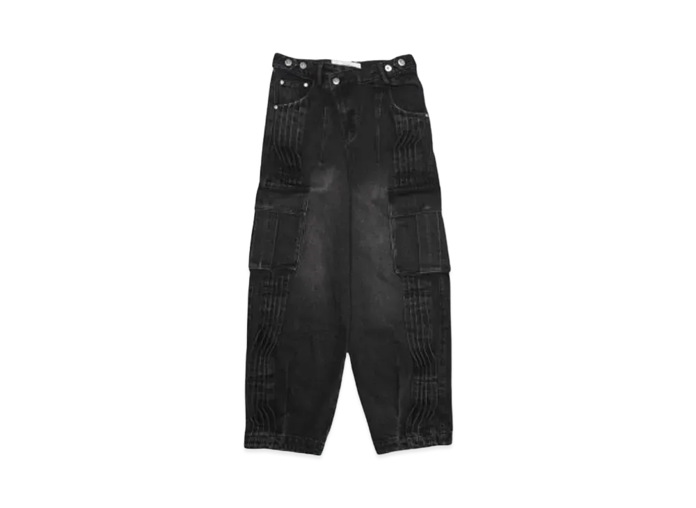 Feng Chen Wang PRINTED CARGO PANTS "BLACK"