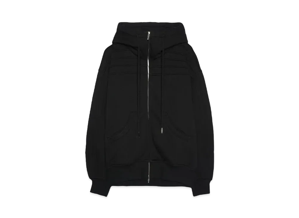 Feng Chen Wang BLACK SEAMING HOODIE "BLACK"