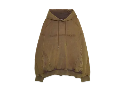 Feng Chen Wang BROWN WASHED HOODIE "BROWN"