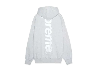 Supreme Satin Applique Hooded Sweatshirt "Heather Grey" (24FW)