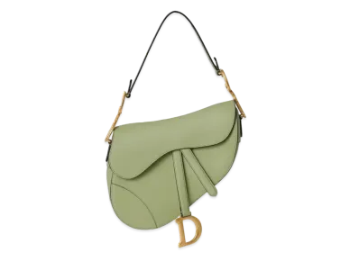 Dior Saddle Bag Strap Grained Calfskin "Ethereal Green"