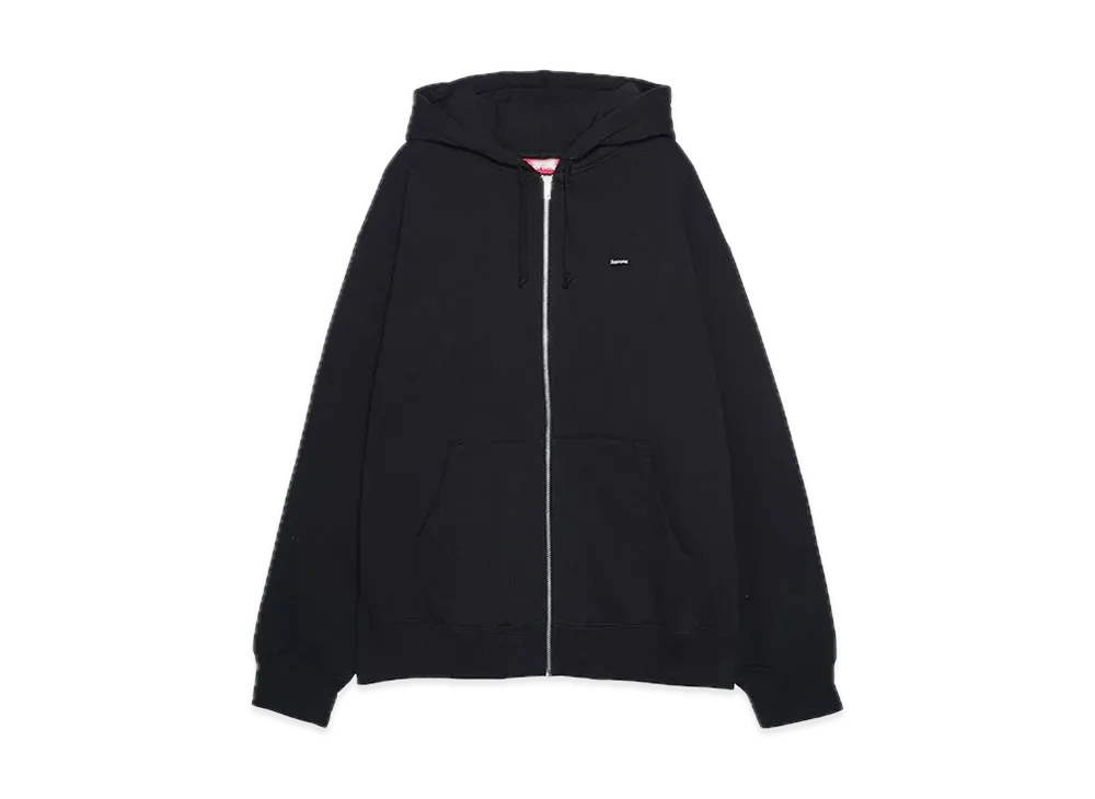 Supreme Small Box Zip Up Hooded Sweatshirt "Black"