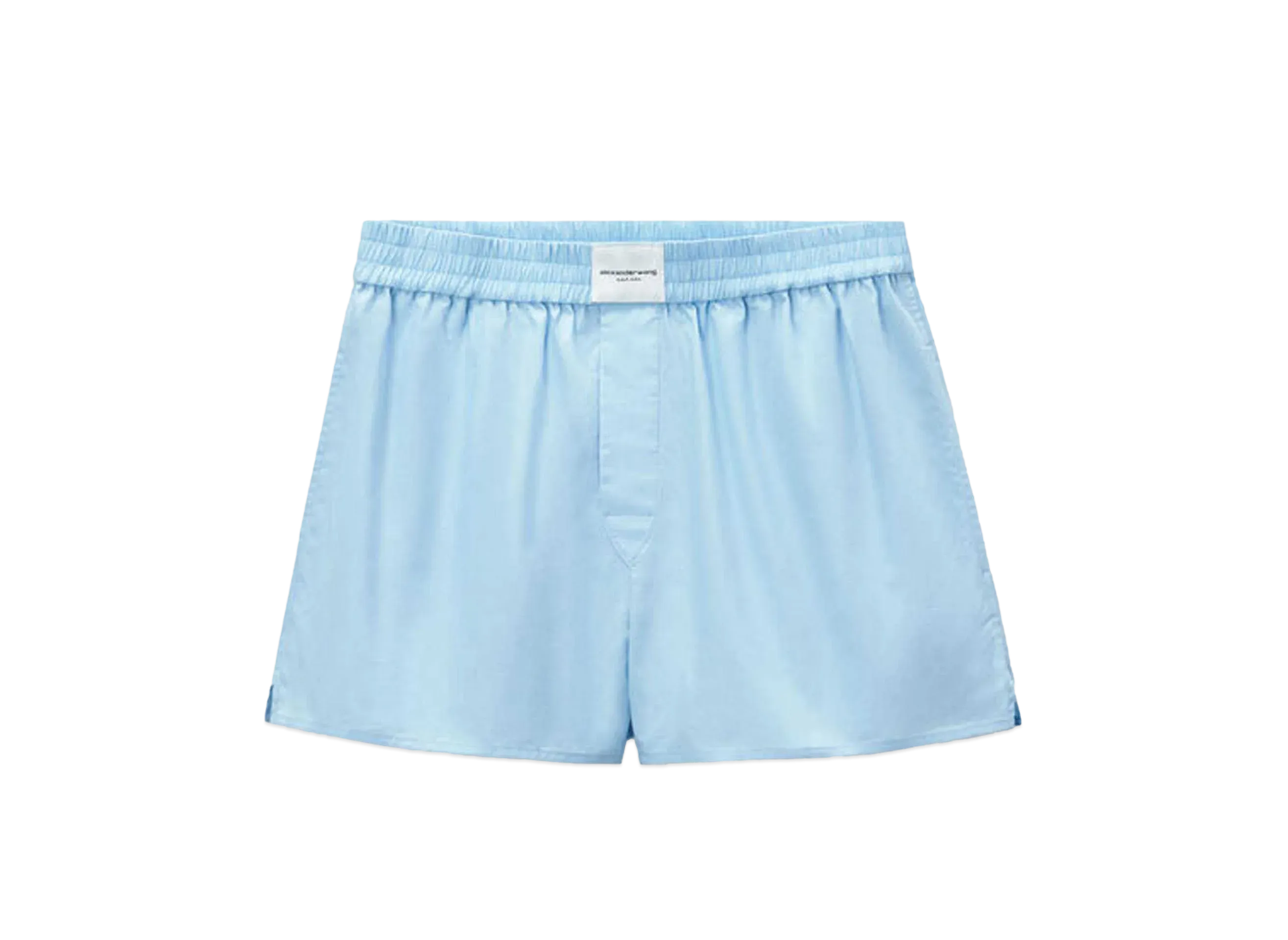 Alexander Wang Cotton Classic Boxer Shorts "Chambray Blue"