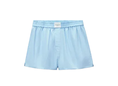 Alexander Wang Cotton Classic Boxer Shorts "Chambray Blue"