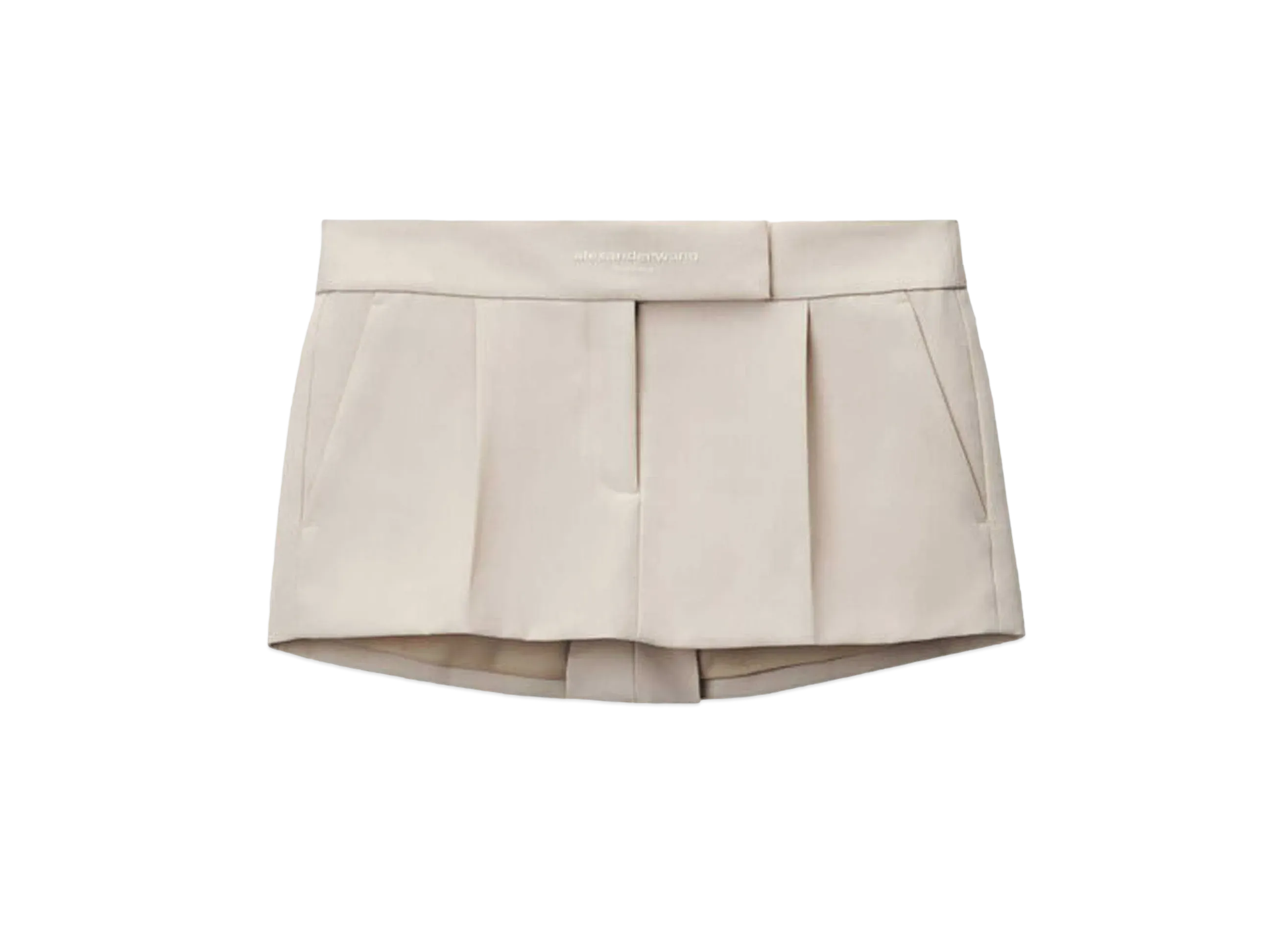 Alexander Wang Wool Tailoring Tailored Mini Skirt "Feather"