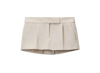 Alexander Wang Wool Tailoring Tailored Mini Skirt "Feather"