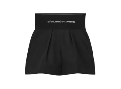 Alexander Wang Cotton Safari Shorts "Black"