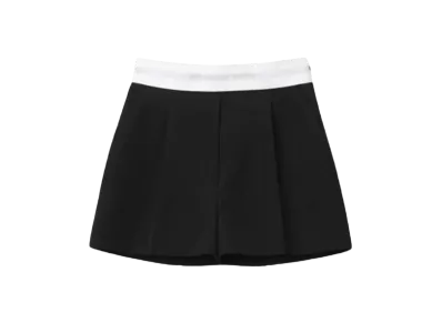 Alexander Wang Wool Tailoring Pleats Shorts "Black"